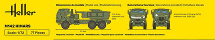 STARTER KIT M142 HIMARS (High Mobility Artillery Rocket System) - Heller - 35806 (5)