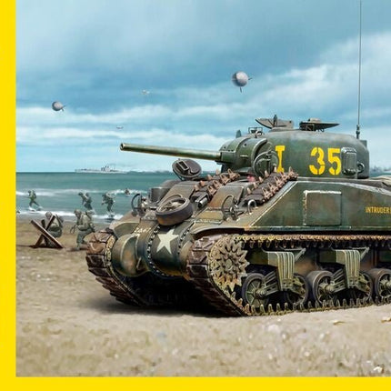STARTER KIT M4 Sherman D-Day - Panzer - Heller - 56892