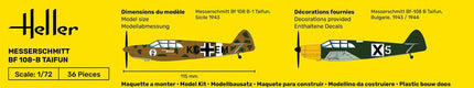 STARTER KIT Messerschmitt Bf 108 B Taifun - Flugzeuge - Heller - 56231