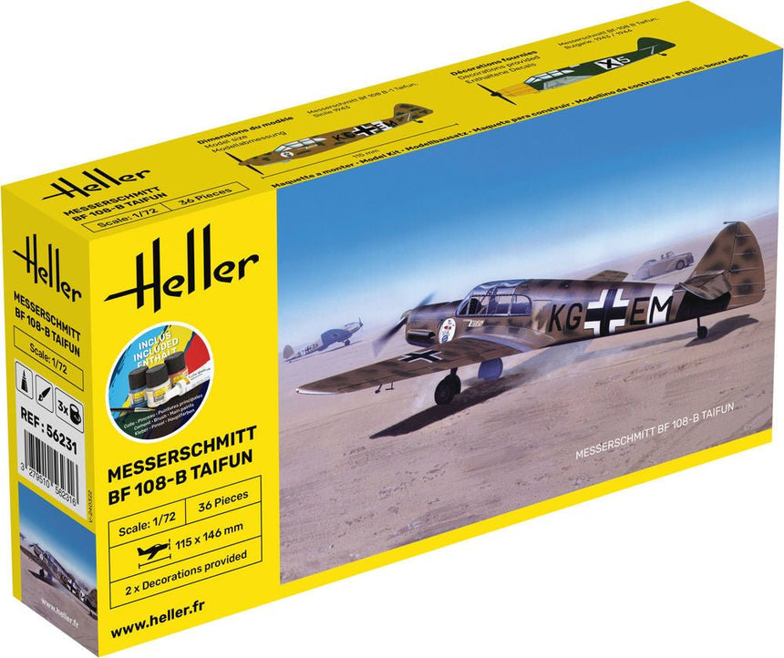 STARTER KIT Messerschmitt Bf 108 B Taifun - Flugzeuge - Heller - 56231