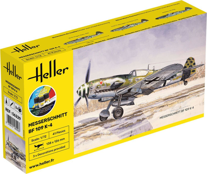 STARTER KIT Messerschmitt Bf 109 K-4 - Flugzeuge - Heller - 56229