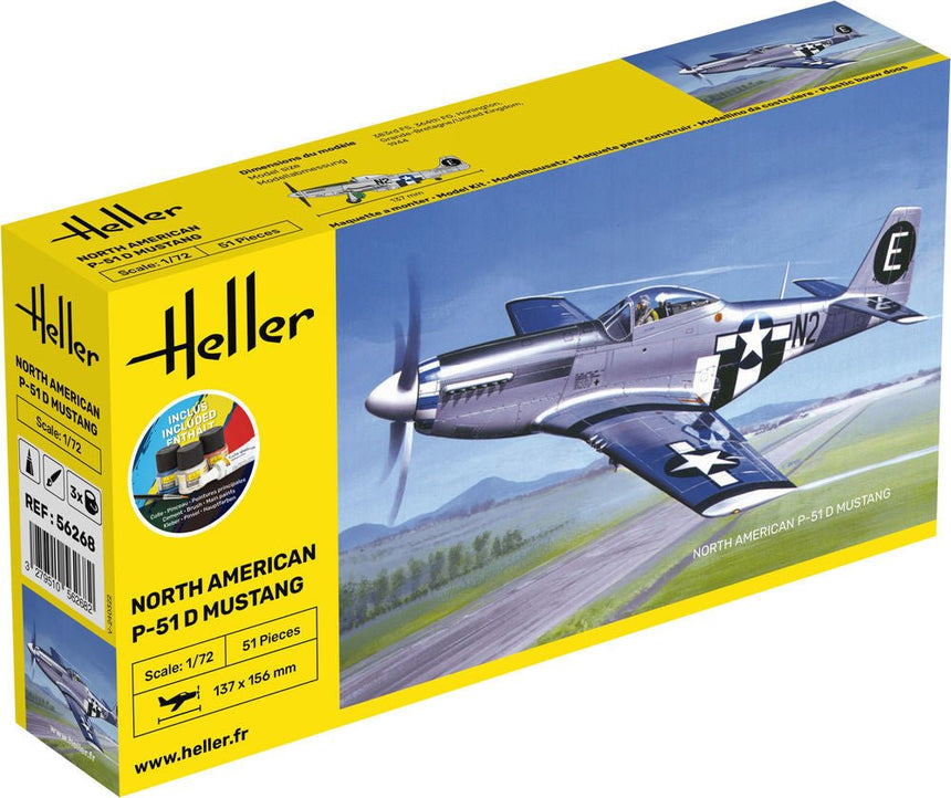 STARTER KIT P-51 Mustang - Flugzeuge - Heller - 56268