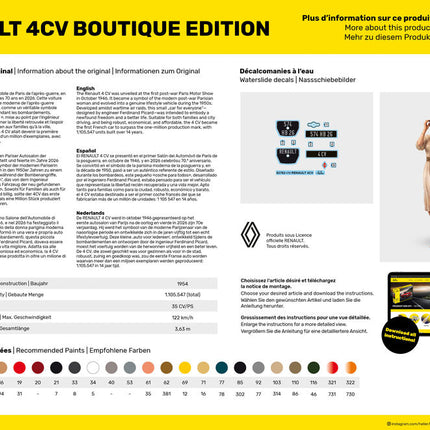 STARTER KIT Renault 4CV - Boutique Edition - Heller - 58762 (4)