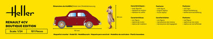 STARTER KIT Renault 4CV - Boutique Edition - Heller - 58762 (5)