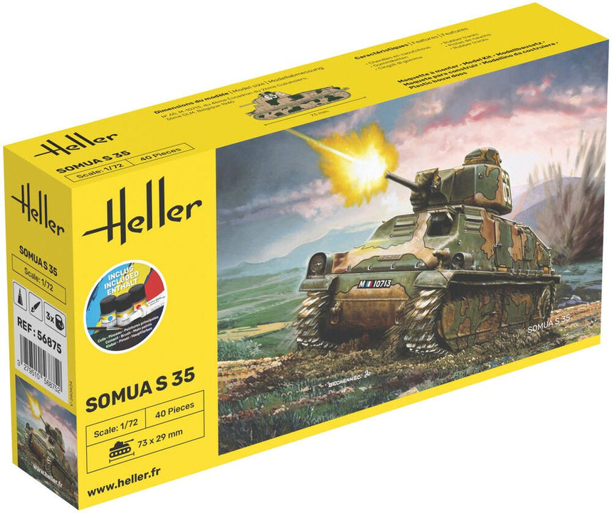 STARTER KIT Somua S35 - Panzer - Heller - 56875