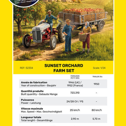 STARTER KIT Sunset Orchard Farm Set - Heller - 52334 (7)