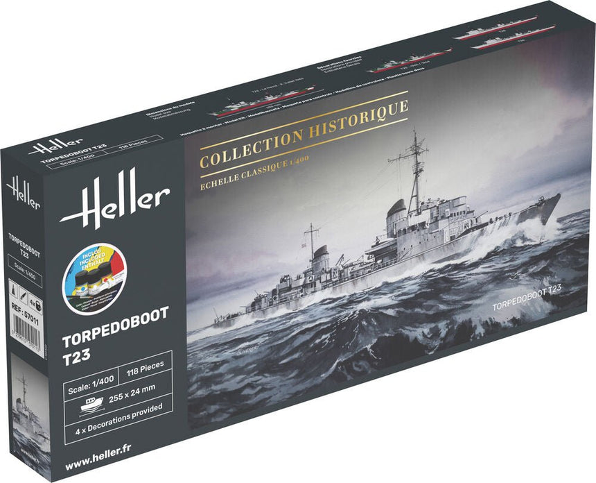 STARTER KIT Torpedoboot T23 - Schiffe - Heller - 57011
