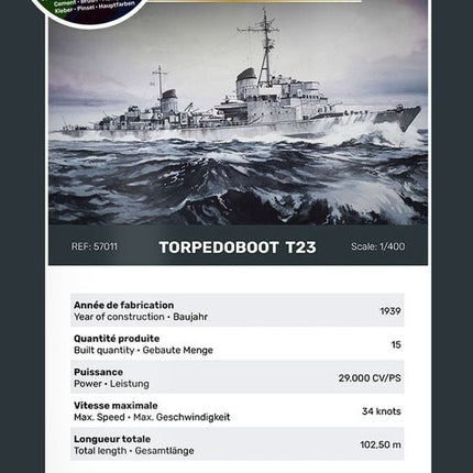 STARTER KIT Torpedoboot T23 - Schiffe - Heller - 57011