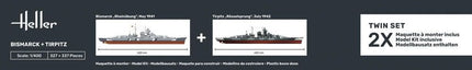 STARTER KIT Twin Set Bismarck + Tirpitz - Starterset - Heller - 55078
