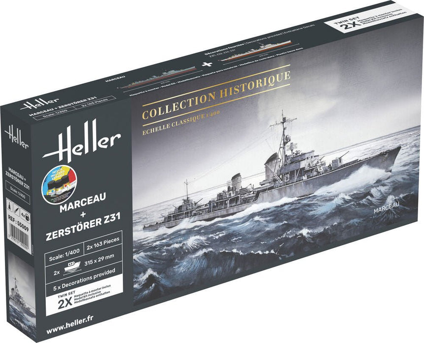 STARTER KIT Twin Set Marceau + Zerstörer Z31 - Starterset - Heller - 55009
