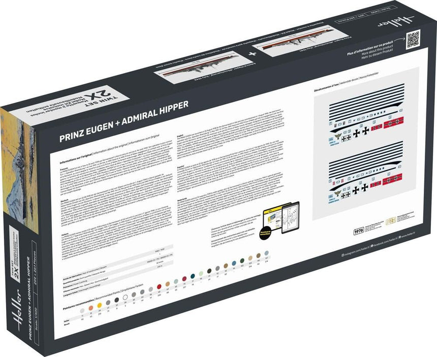 STARTER KIT Twin Set Prinz Eugen + Admiral Hipper - Starterset - Heller - 55083