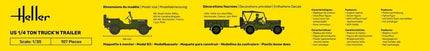 STARTER KIT US 1/4 Ton Truck 'n Trailer - Fahrzeuge - Heller - 57105