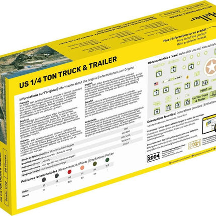 STARTER KIT US 1/4 Ton Truck & Trailer - Fahrzeuge - Heller - 56997