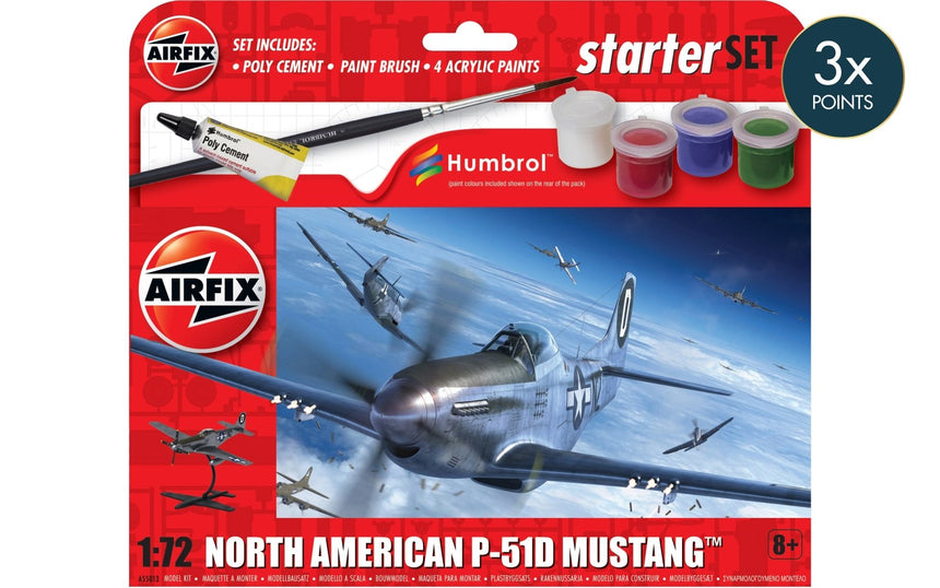 A55013 Starter Set - North American P-51D Mustang