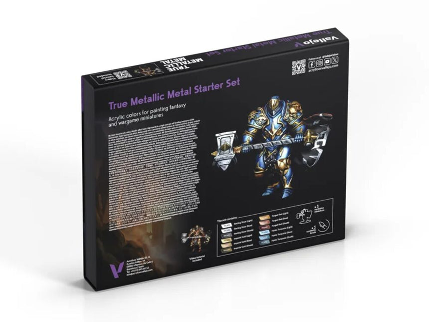 Starter Set - True Metallic Metal (12 x 18 ml) - Vallejo - 77272 (2)