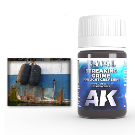 Streaking Grime for Light Grey Ships AK305 - AK Interactive