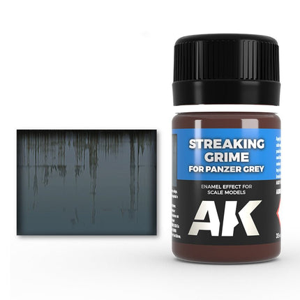Streaking Grime for Panzer Grey AK069 - AK Interactive