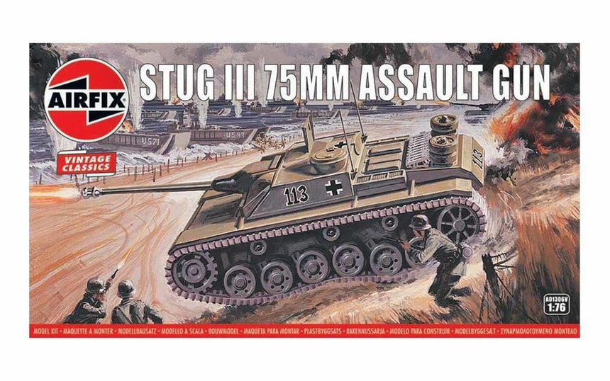 Stug III 75mm Assault Gun, Vintage Classics - Artillerie - Airfix - A01306V