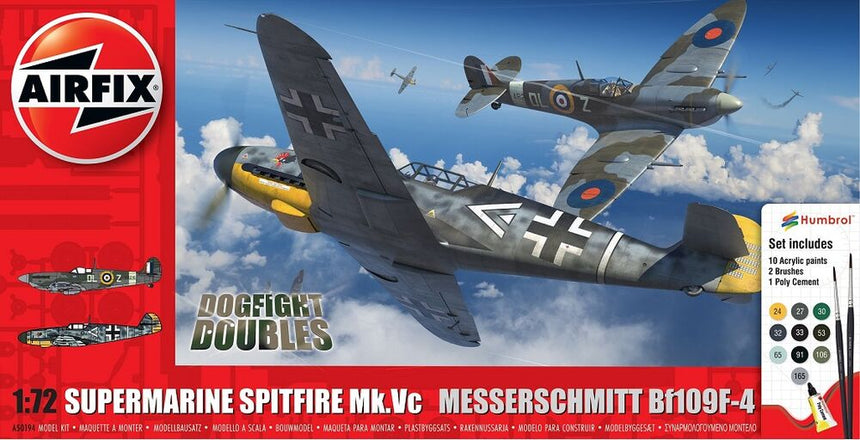 Supermarine Spitfire Mk.Vc vs Bf109F-4 Dogfight Double - Starterset - Airfix - A50194