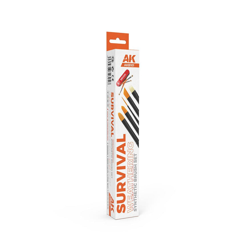SURVIVAL WEATHERING BRUSHES SET (5 Pinsel) - Zubehör - AK Interactive - AKB101