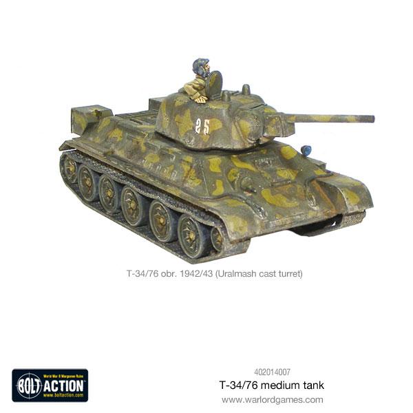 T - 34/76 Medium Tank - Panzer - Warlord Games - 402014007