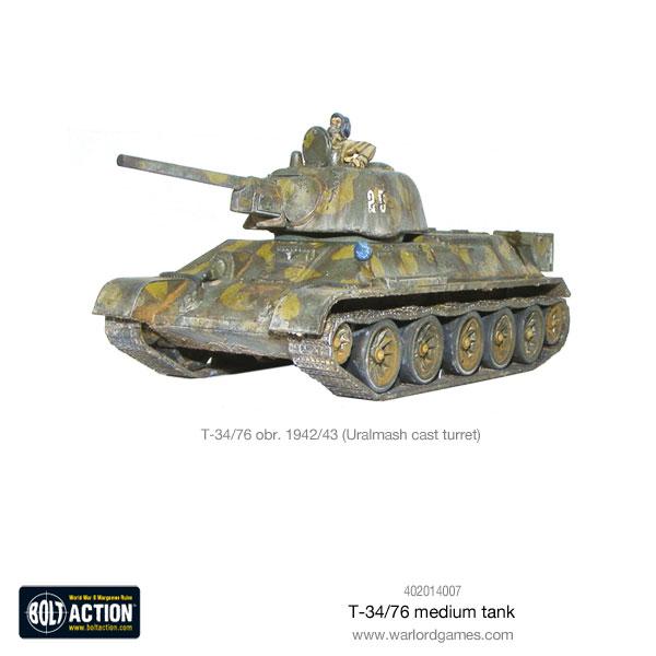 T - 34/76 Medium Tank - Panzer - Warlord Games - 402014007