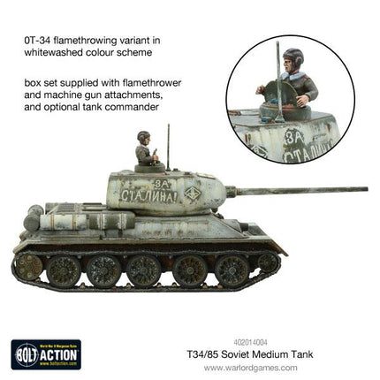 T - 34/85 Medium Tank (Plastic) - Panzer - Warlord Games - 402014004