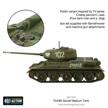 T - 34/85 Medium Tank (Plastic) - Panzer - Warlord Games - 402014004