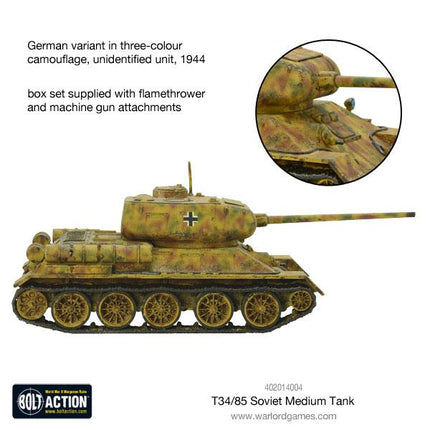 T - 34/85 Medium Tank (Plastic) - Panzer - Warlord Games - 402014004