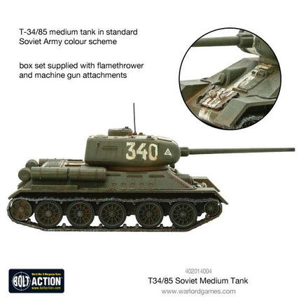 T - 34/85 Medium Tank (Plastic) - Panzer - Warlord Games - 402014004