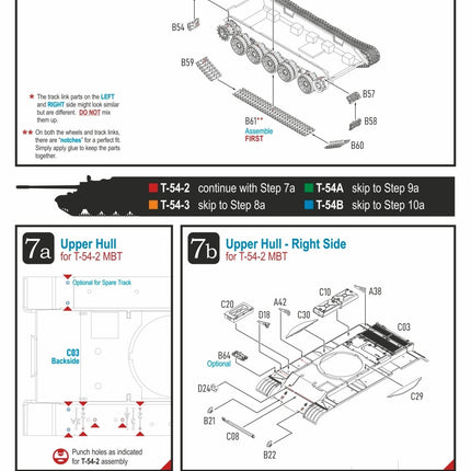 280120 - T-54-2 / T-54-3 / T-54A / T-54B MBT