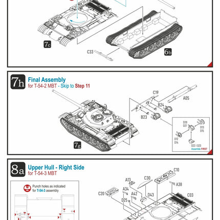 280120 - T-54-2 / T-54-3 / T-54A / T-54B MBT