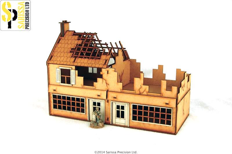Terrace Shop - Destroyed - Gelände - Sarissa - N016