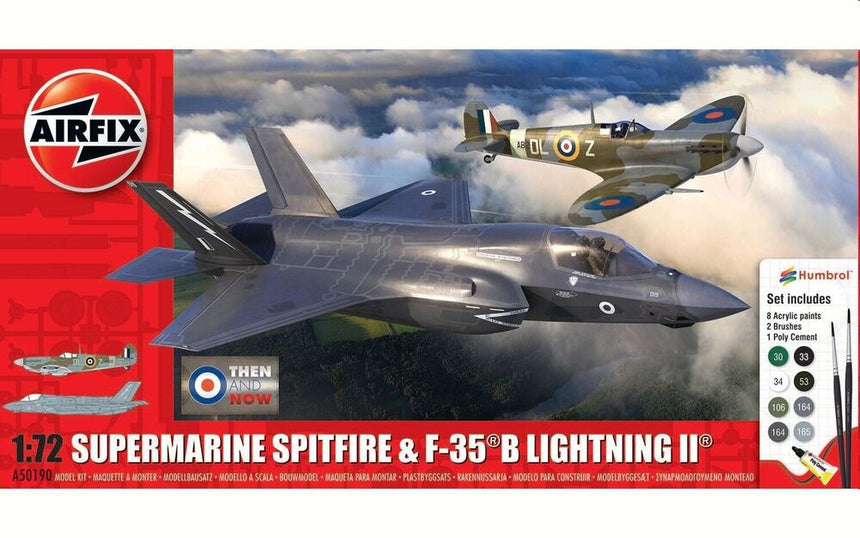 Then and Now' Spitfire Mk.Vc & F-35B Lightning II - Starterset - Airfix - A50190