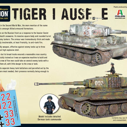 Tiger I Ausf. E Heavy Tank - Panzer - Warlord Games - 402012015