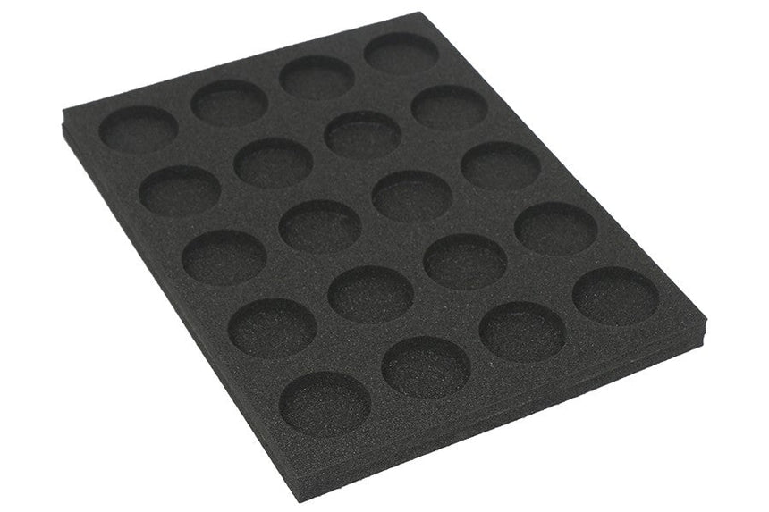 Tray for storing 20 miniatures on 40mm - Safe & Sound
