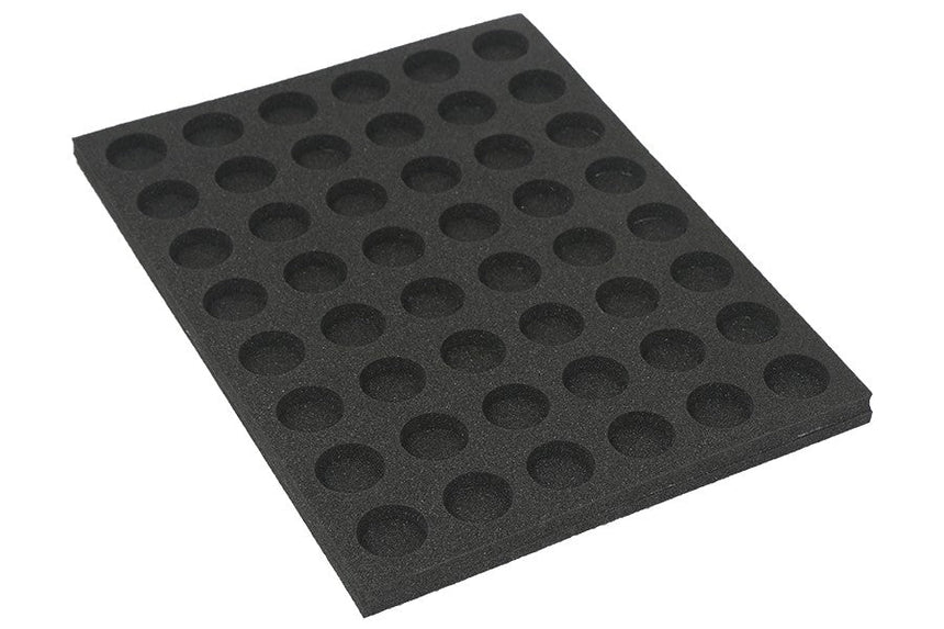 Tray for storing 48 miniatures on 25mm - Safe & Sound
