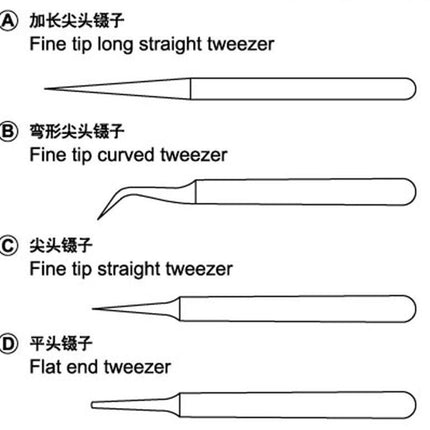 Tweezers Set - Zubehör - Master Tools - 09957