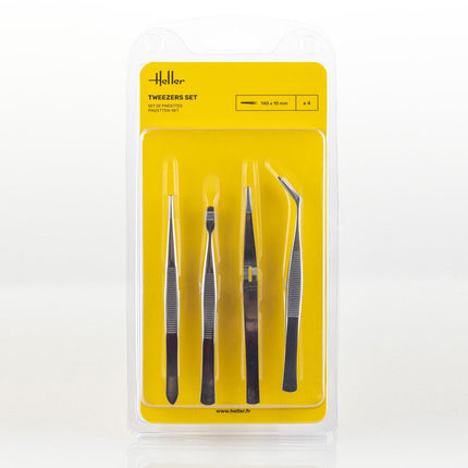 Tweezers Set (4 Stück) - Zubehör - Heller - 99023