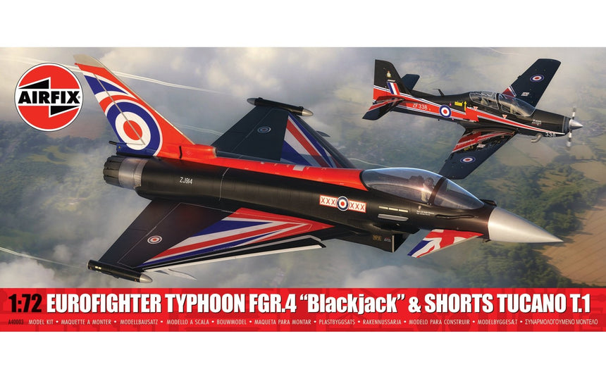 Twin Pack - Eurofighter Typhoon FGR.4 (Blackjack) + Shorts Tucano T.1 - Airfix - A40003 (10)