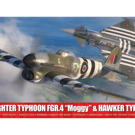 A40001 Eurofighter Typhoon FGR.4 (FMOG) + Hawker Typhoon Mk.Ib - Twin Pack