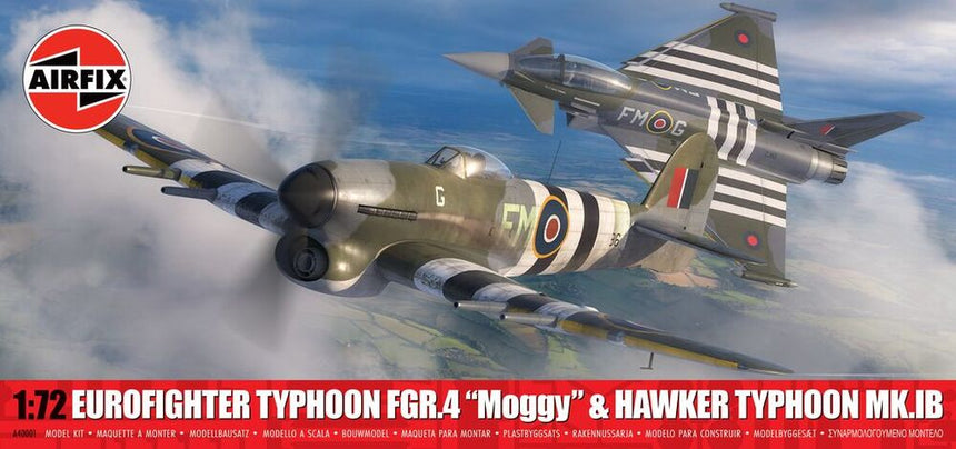Twin Pack - Eurofighter Typhoon FGR.4 (FMOG) + Hawker Typhoon Mk.Ib - Starterset - Airfix - A40001