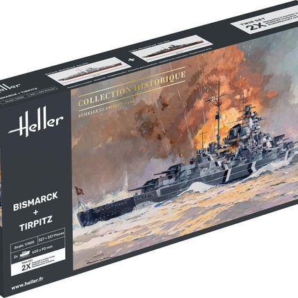 Twin Set Bismarck + Tirpitz - Starterset - Heller - 85078