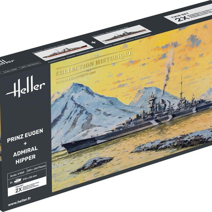 Twin Set Prinz Eugen + Admiral Hipper - Starterset - Heller - 85083