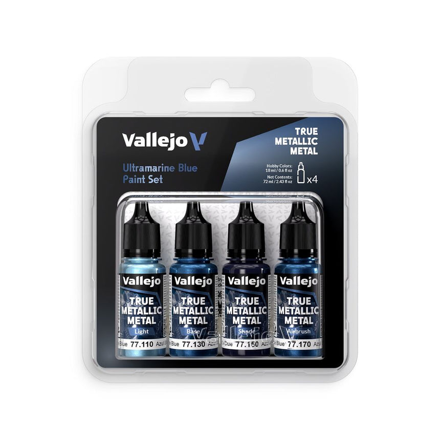 Ultramarine Blue - True Metallic Metal (4 x 18 ml) - Vallejo - 77263