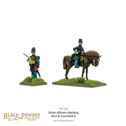 Union Officers Standing (Foot & Mounted) A - Sonder - /Einzelmodelle - Warlord Games - 303214009