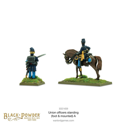 Union Officers Standing (Foot & Mounted) A - Sonder - /Einzelmodelle - Warlord Games - 303214009