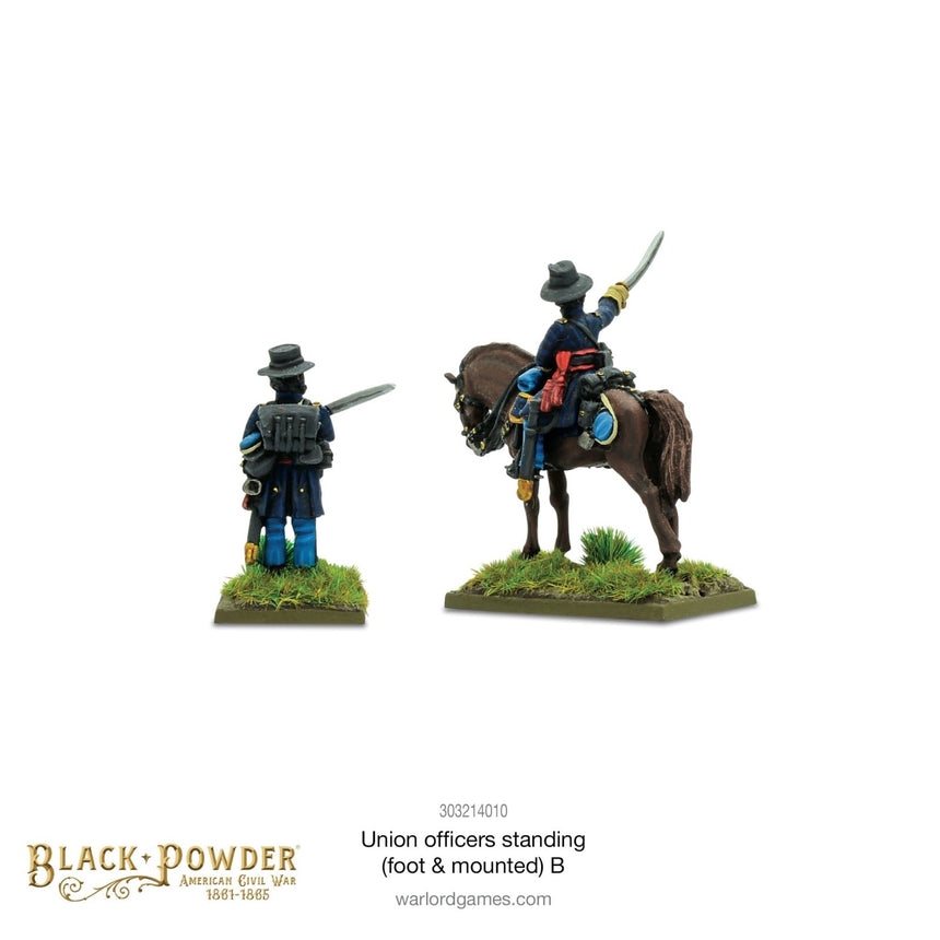 Union Officers Standing (Foot & Mounted) B - Sonder - /Einzelmodelle - Warlord Games - 303214010