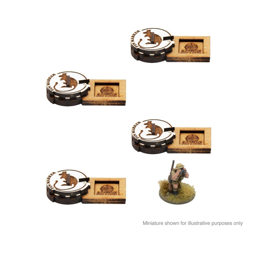 Unit Pin Markers - British 8th Army 'Desert Rats' - Zubehör - Skytrex - 408800037