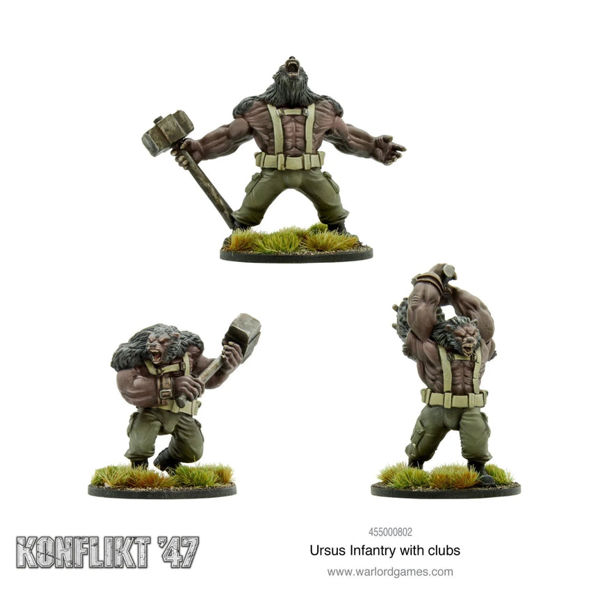 Ursus Infantry with Clubs - Infanterie - Warlord Games - 455000802